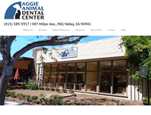 Tablet Screenshot of aggievetdentist.com